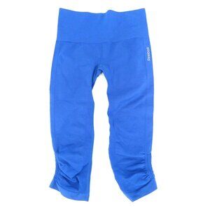 Reebok Athletic Tights‎ Womens XS Capri Cropped Fitness Workout Blue